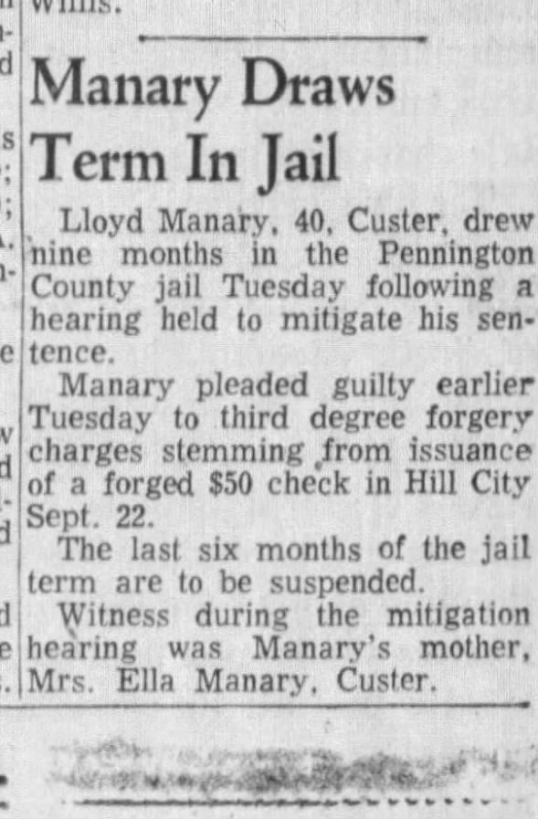 Clipping from Rapid City Journal